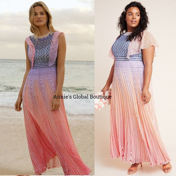 NWT ANTHROPOLOGIE Geisha Designs Savita Maxi Dress - Picture 16 of 16